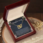 To My Daughter In Law | Thank You - Interlocking Hearts necklace